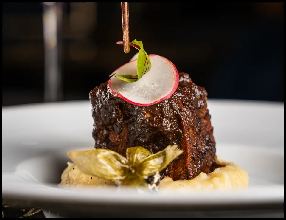 Gourmet dish served at the resort