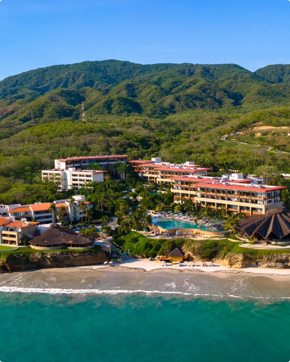 Aereal view of the resort Marival Armony Luxury Resort & Suites in Punta de Mita.