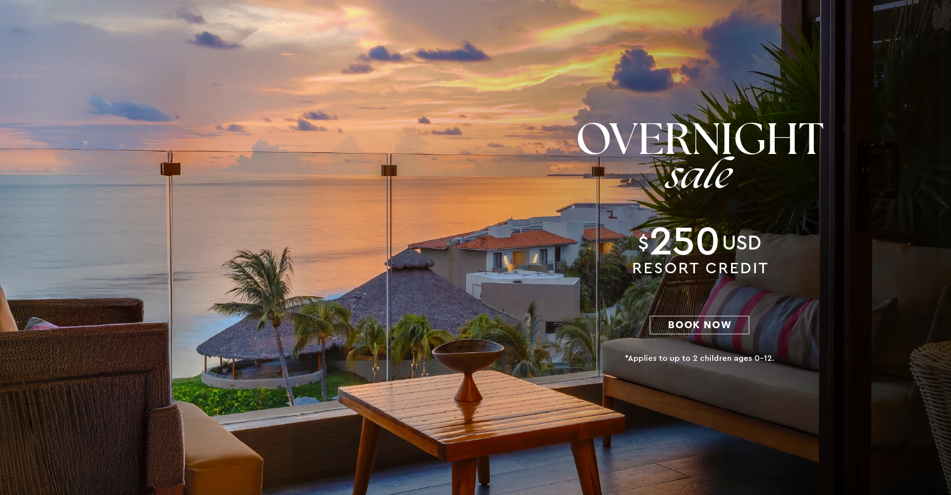 Overnight offer oceanfront resort mexico