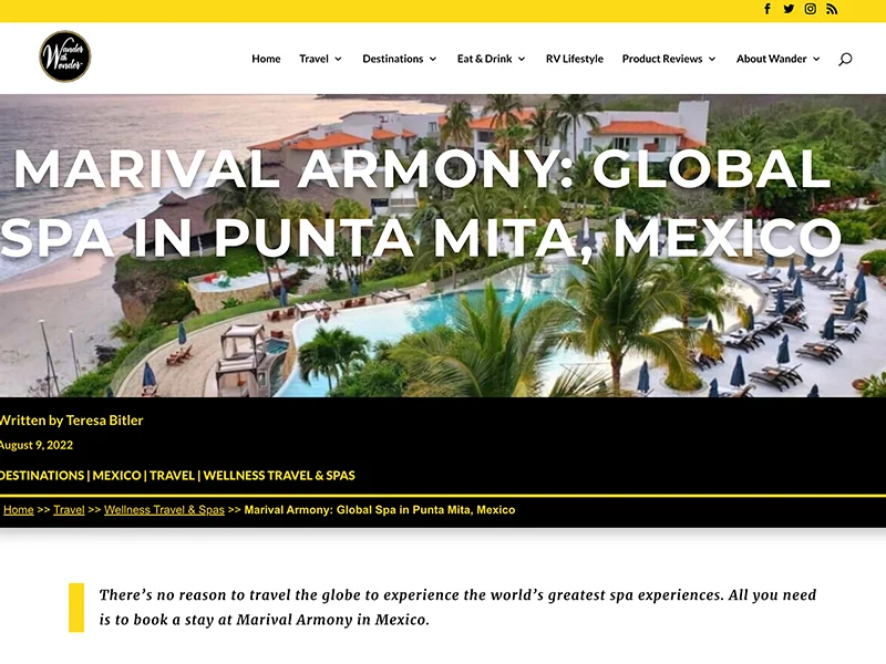 Marival Armony: Global Spa in Punta Mita, Mexico