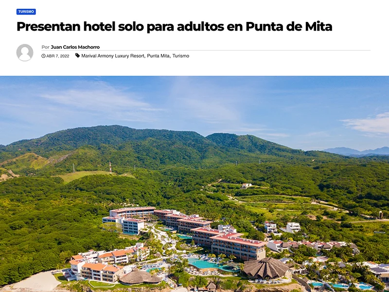 Presentan hotel solo para adultos en Punta de Mita
