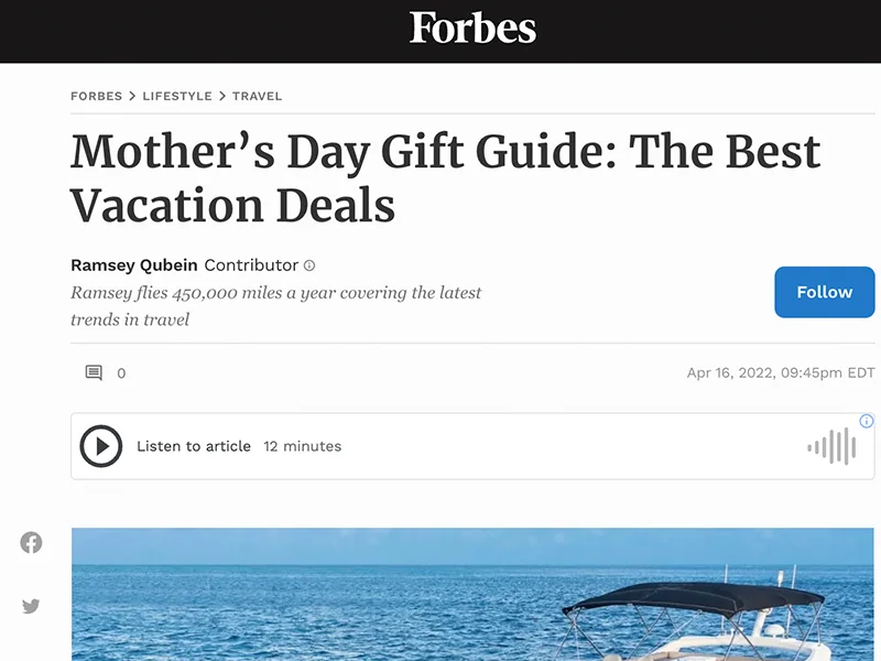 Mother’s Day Gift Guide: The Best Vacation Deals